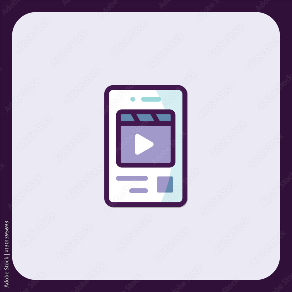 Poster mobile app interface featuring video playback and content display