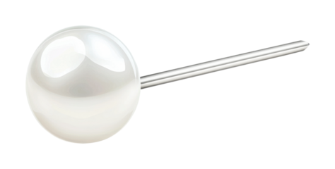 Elegant pearl stud earring with silver post for timeless jewelry collection and sophisticated fashion accessory, cut out