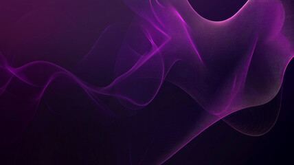 Fototapeta premium A purple wave with a black background