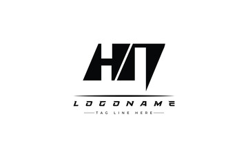 HN racer logo. Racing logo design for racing, driving and car or motorsport.