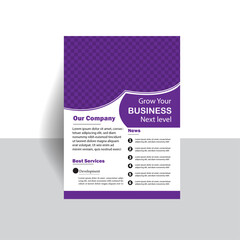 clean mint and white color Creative flyer template.