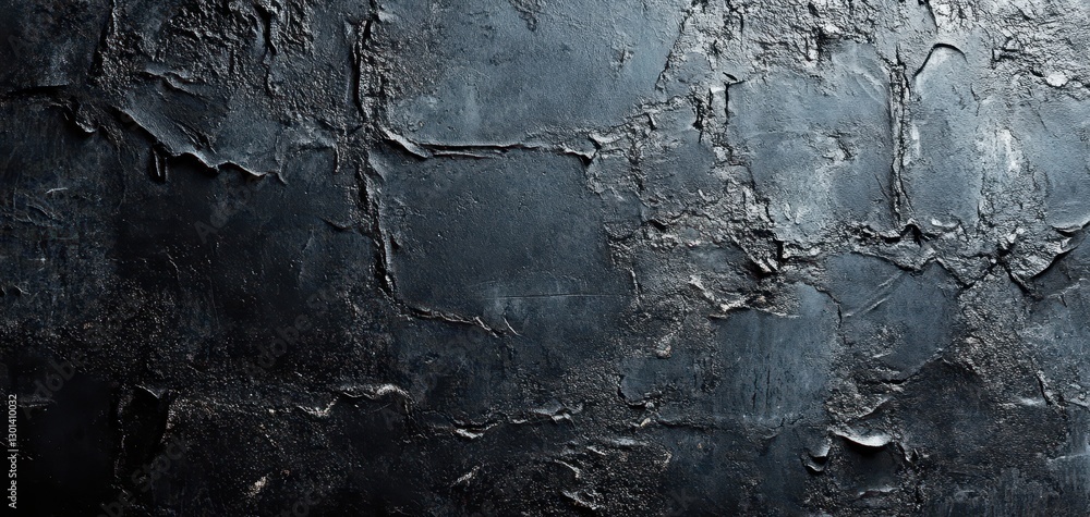 Poster dark textured wall with cracked and worn surface for background use in various design projects and a