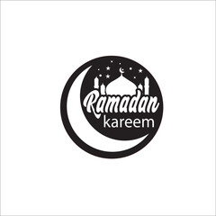 Ramadan kareem ifter mahfil logo design image icon element