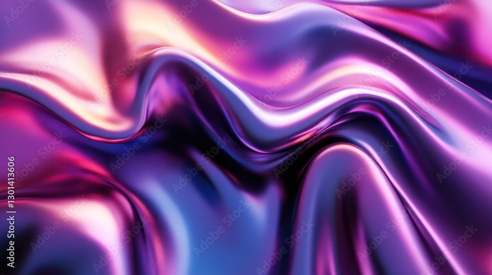 Poster an abstract display of flowing liquid textures with iridescent colors