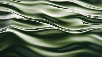 Subtle green water reflections depicting gentle waves and soft light