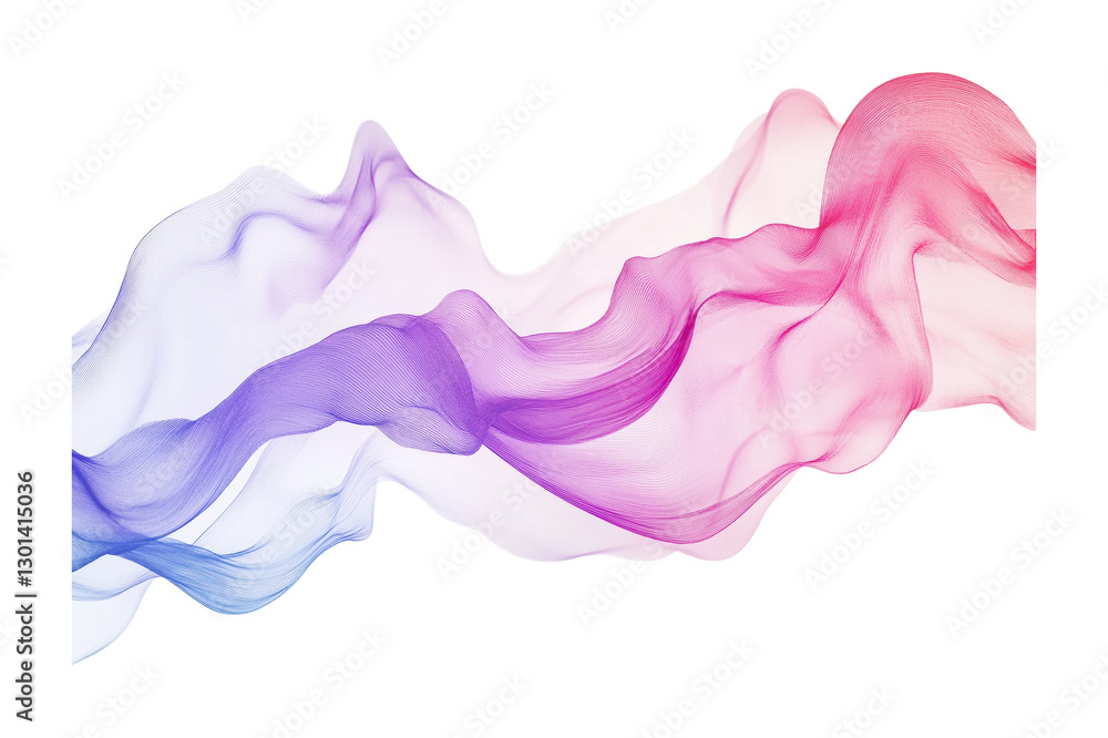 Aufkleber flowing fabric in soft pastel colors creating an elegant abstract design suitable for art and decora