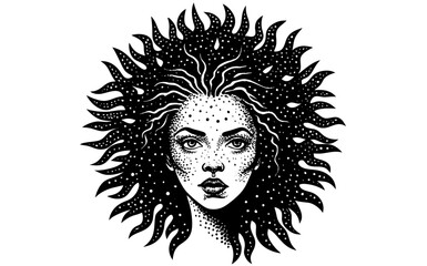 abstract illustration of women's day pointilize 