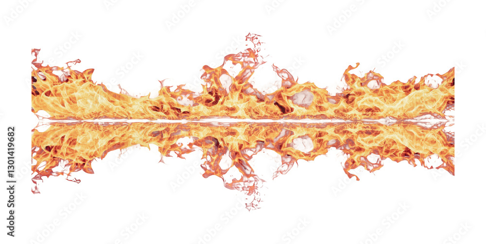 Poster vibrant flames and fiery reflections create a dynamic display of heat and energy for creative projec