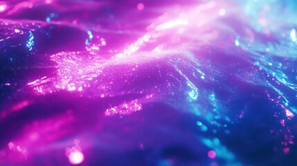 Obraz premium Colorful abstract artwork displays a shimmering iridescent water surface
