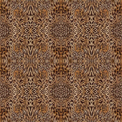 Seamless patterned texture of animal skin, animal print.