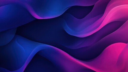 Obraz premium Abstract flowing lines in vibrant blue and purple colors display
