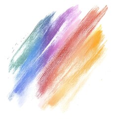Soft Pastel Hatching with Watercolor Effect on Clean Background
