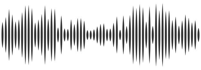 Sound wave icon. Sound wave. Sound wave with sharp edge vector image, sound wave lines, audio signal lines. Design eps 10