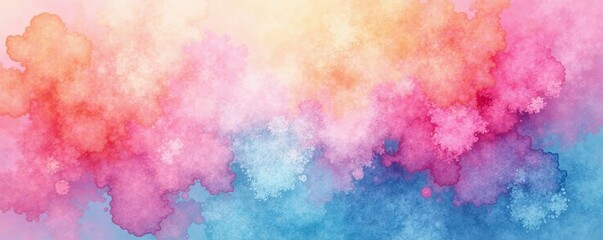 Fototapeta premium - A beautiful mosaic of soft pastel watercolor strokes, strokes, soft, mosaic