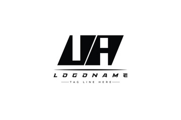 UA racer logo. Racing logo design for racing, driving and car or motorsport.