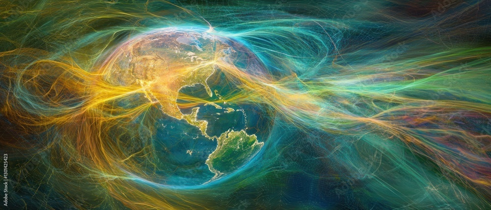 Poster global network: a visual representation of interconnectedness