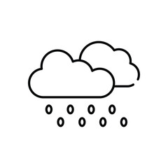 Rainy  Vector icon
