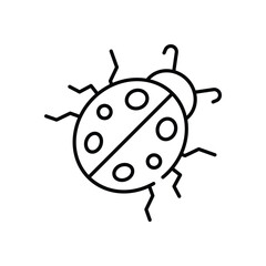 Fototapeta premium Ladybug Vector icon
