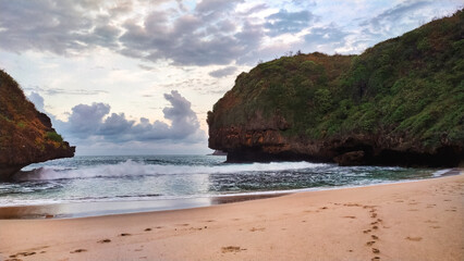 view beach in the morning