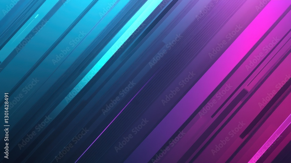 Poster abstract angled colorful lines flowing across a dark background