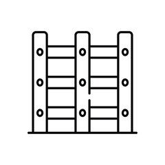 Fence  Vector icon