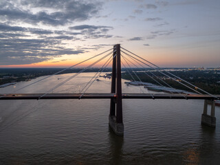 Obraz premium Hale Boggs Memorial Bridge - Luling, South Louisiana