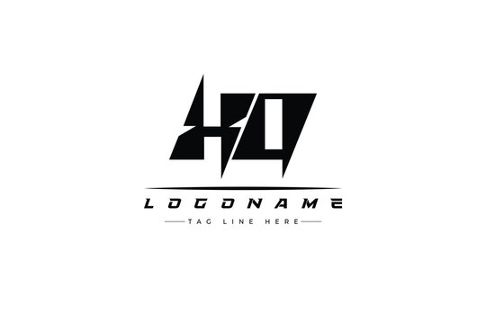 XQ racer logo. Racing logo design for racing, driving and car or motorsport.