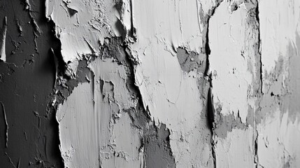 Obraz premium Abstract Grey and White Paint Layers Close-up Background for Art and Design Projects