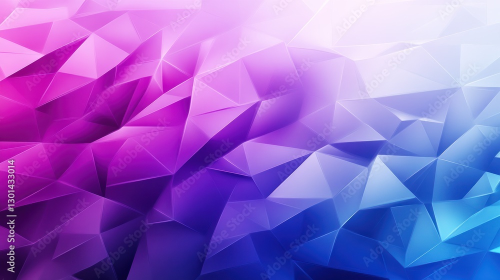 Poster a colorful abstract image of geometric triangles and vibrant gradients