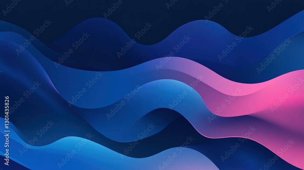 Poster Abstract Wavy Lines And Shapes Creating Artistic Backgrounds Visuals