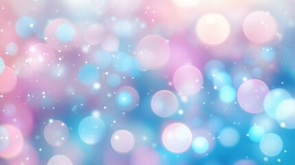 Fototapeta premium A blurry background of colorful bokeh spheres and sparkling effects
