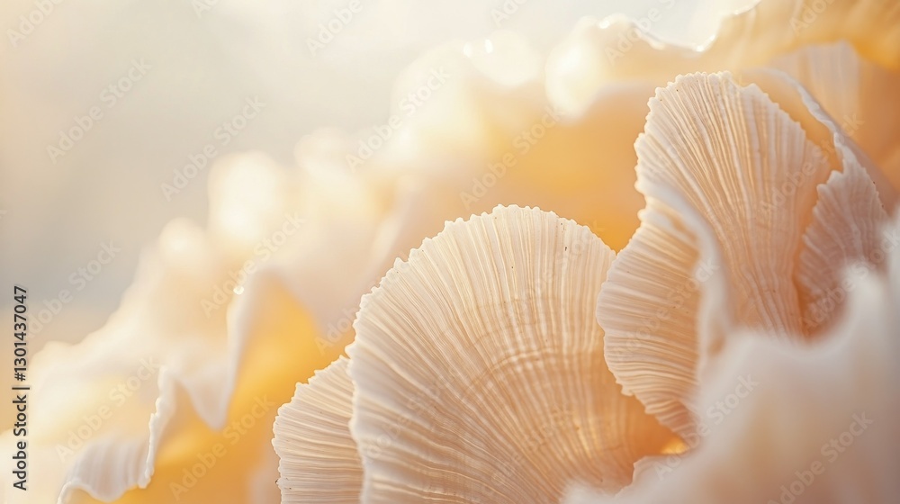 Aufkleber this macro image highlights the details of delicate seashell shapes