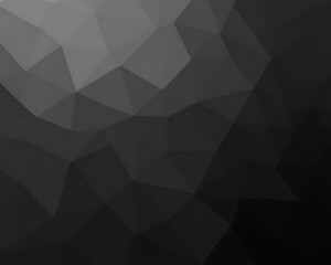 Obraz premium Geometric arrangement displays various shades of black and gray