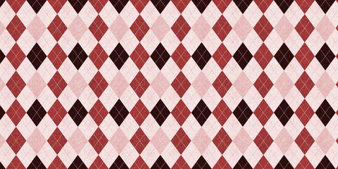 Vintage red and white chevron pattern