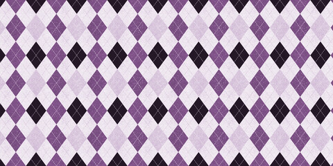 Argyle purple abstract geometric pattern