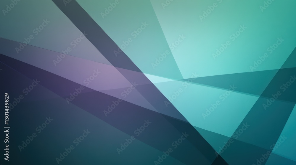 Poster abstract colorful geometric shapes overlaying each other creating designs
