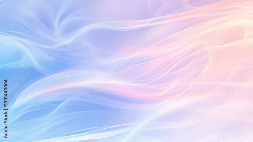 Poster soft flowing abstract shapes and colors creating a gentle atmosphere