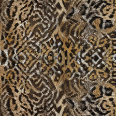 Seamless patterned texture of animal skin, animal print.