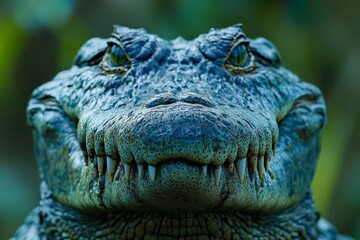 Fototapeta premium Close-up of a Crocodile's Face
