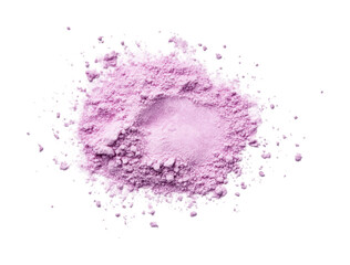 Fototapeta premium Pink powder substance for creative projects, baking, and crafts with potential applications in beauty and DIY activities, cut out