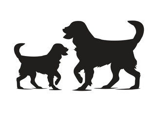 dog silhouette vector