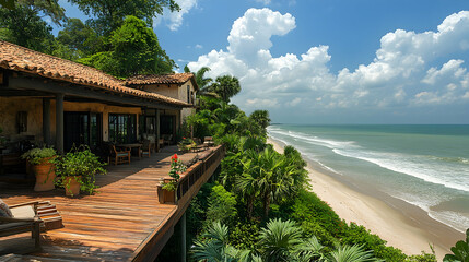 Coastal Cliffside Villa Overlooking Ocean