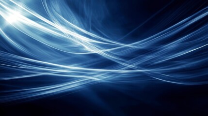 Abstract glowing light trails