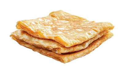 Flaky layers of traditional flatbread perfect for enjoying with dips or as a side dish, cut out