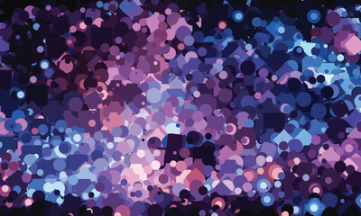 Abstract Digital Art with Multicolored Geometric unique in a Gradient of Blues, Purples, and Pinks Creating a Dynamic and Modern Background