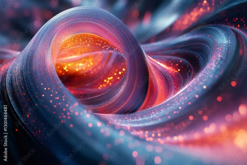 Poster abstract swirling light trails creating a mesmerizing vortex of energy
