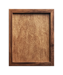 Rustic wooden frame for art display or decoration in home interiors, cut out