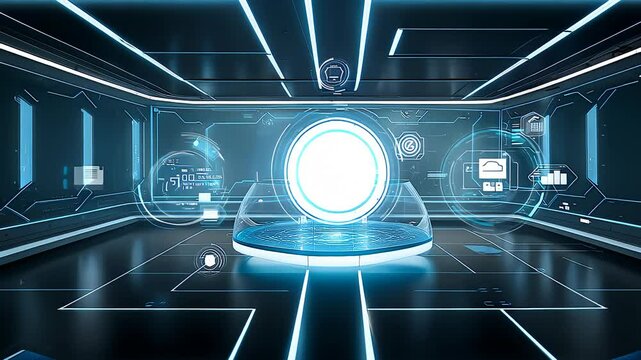 Glowing Futuristic Hologram