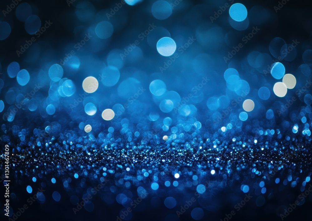 Poster shimmering blue bokeh effect with soft light highlights creating a dreamy abstract background for ar