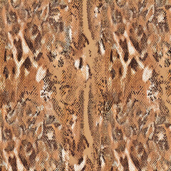 Seamless patterned texture of animal skin, animal print.